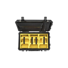Load image into Gallery viewer, Pelican 015100-0070-110 1510SC Studio Case, Black with Padded Yellow Foam Dividers