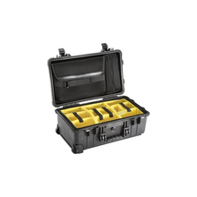 Load image into Gallery viewer, Pelican 015100-0070-110 1510SC Studio Case, Black with Padded Yellow Foam Dividers