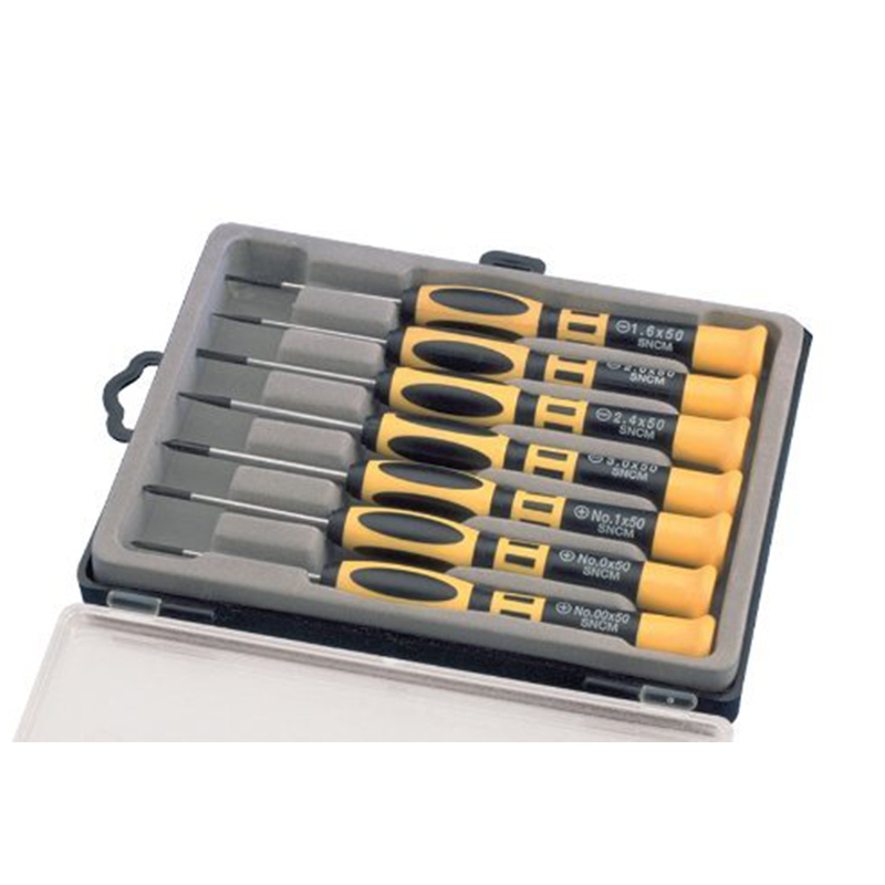 Aven 13940 Precision Chromium Vanadium Steel Slotted/Phillips Screwdriver Set, 7 Piece