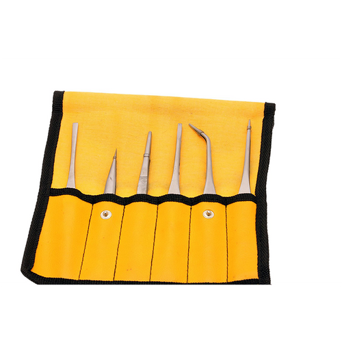 Aven 18472 Stainless Steel Tweezer Set, 6 Piece