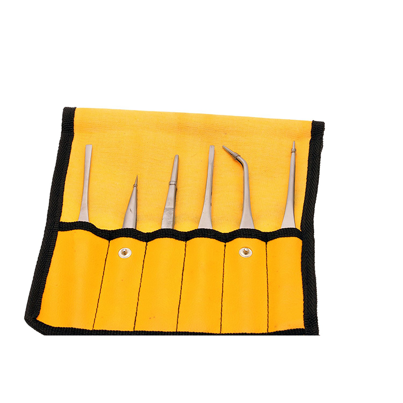 Aven 18472 Stainless Steel Tweezer Set, 6 Piece