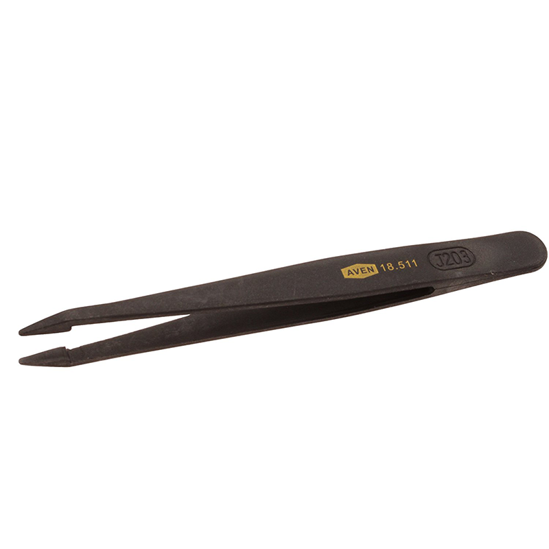 Aven 18511 P2A Straight Flat Rounded Tweezers