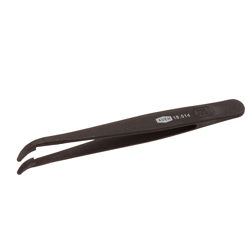 Aven 18514 2AB Curved Flat Rounded Tweezers