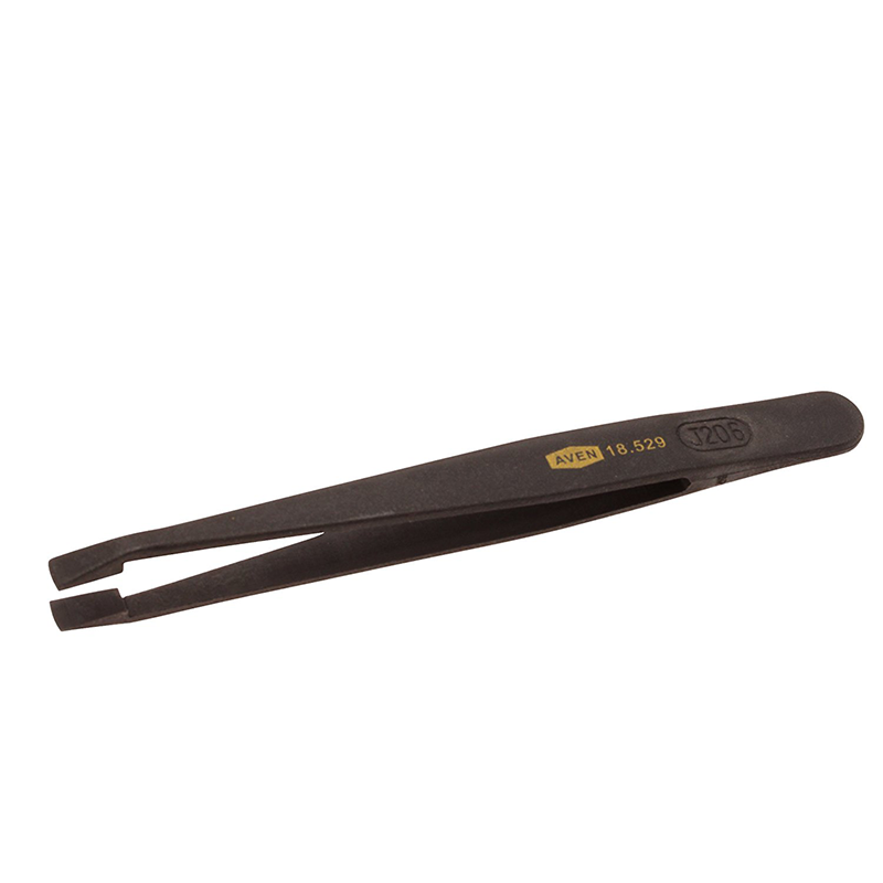 Aven 18529 35A Straight, Broad, Flat Plastic Tweezers