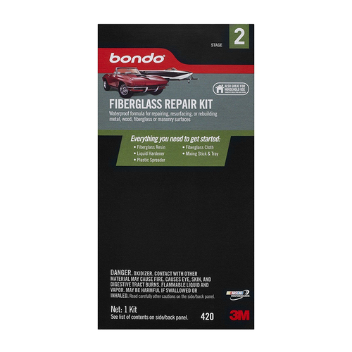 3M 420 Bondo Fiberglass Resin Repair Kit