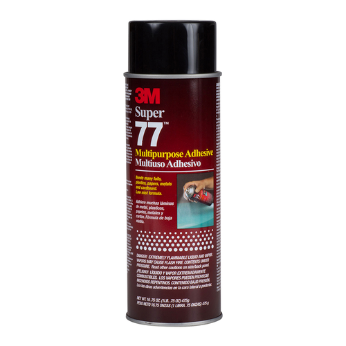 3M Super 77 Clear Multipurpose Adhesive, 16.75oz