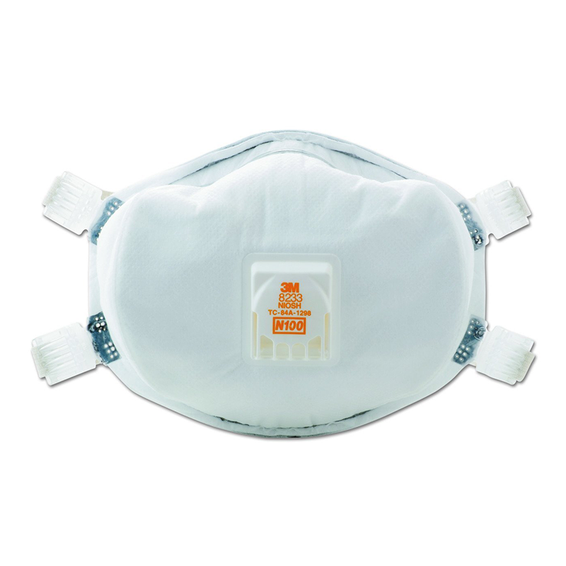 3M 8233 N100 Particulate Respirator, 20 Pack