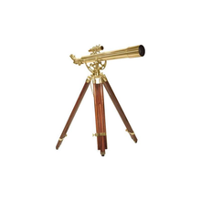 Load image into Gallery viewer, Barska AE10822 70060 28 Power Anchormaster Classic Brass Telescope w/ Mahogany Tripod
