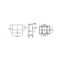 Load image into Gallery viewer, Velleman AIM605000 5A Panel Meter, 2.4" x 1.9"