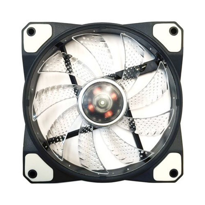 Apevia AF312L-S4C 120mm Multicolor LED Ultra Silent Case Fan