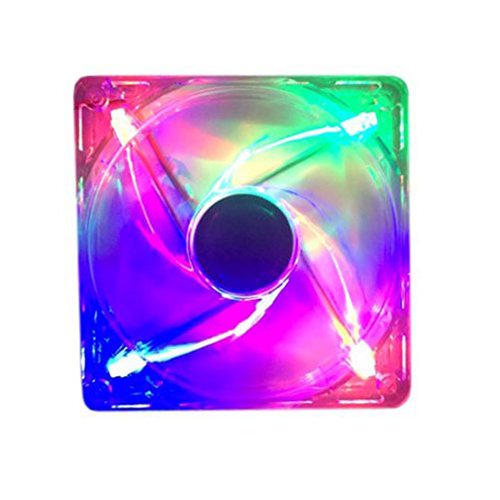 Apevia AF512L-4C Silent Multicolor LED Case Fan