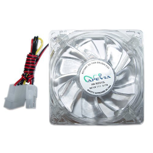 Apevia CF12SL-WHT 120mm White LED Case Fan