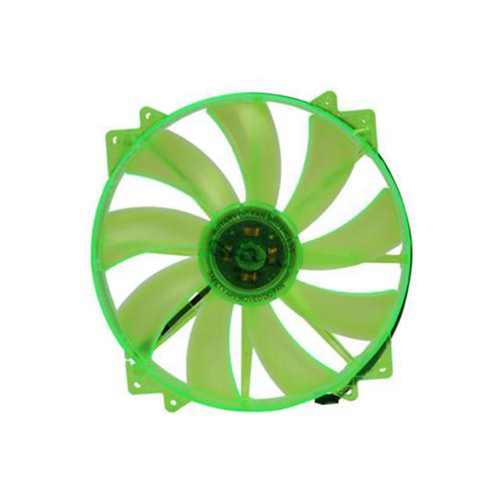 Apevia CF20SL-UGN 200mm SILENT Green LED Case Fan