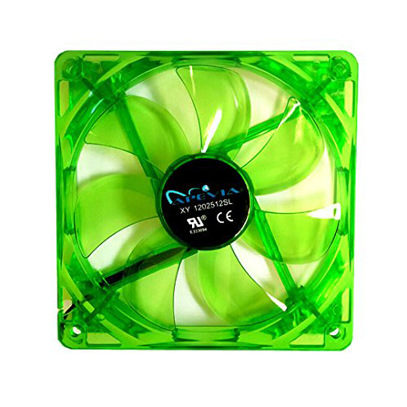 Apevia CF312SL-UGN 120mm Green LED Case Fan