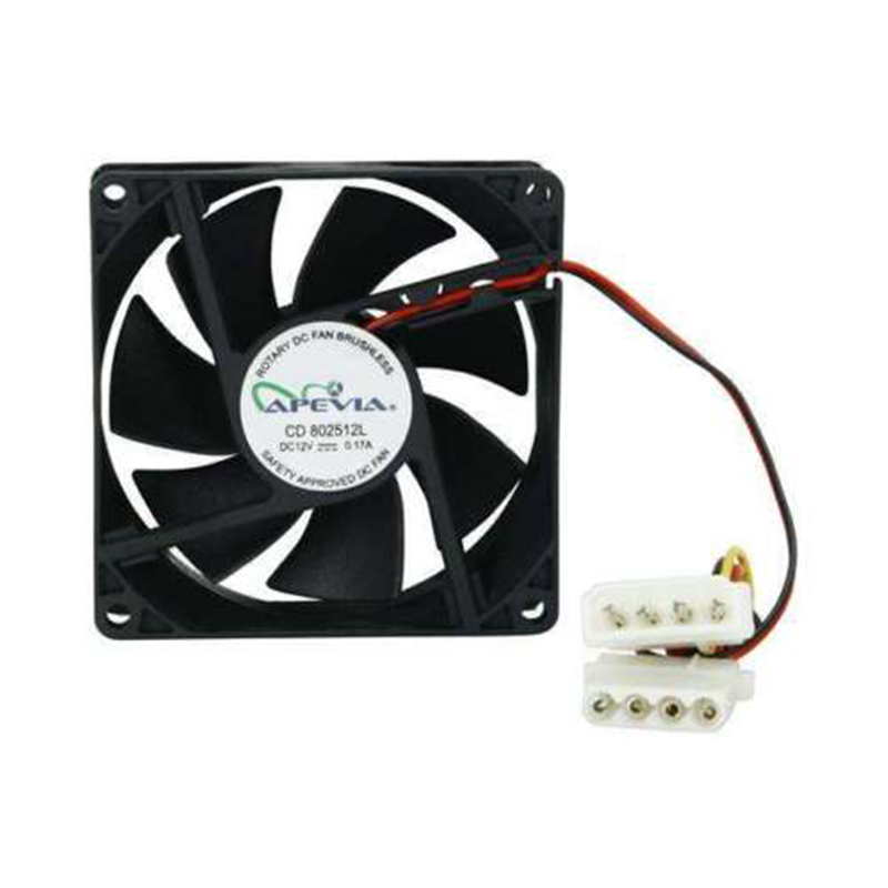 Apevia CF4S-BK Black 80mm Case Fan