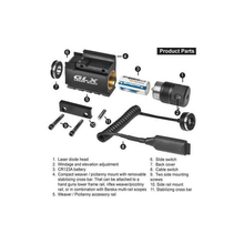 Load image into Gallery viewer, Barska AU12716 Green Laser with 200 Lumen Flashlight