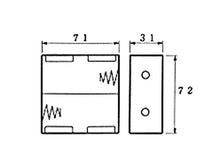 Load image into Gallery viewer, Velleman BH121B Battery Holder for 2 x D-Cell with Snap Terminals