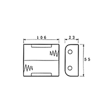 Load image into Gallery viewer, Velleman BH221B Battery Holder for 2 x C-Cell with Snap Terminals