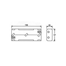 Load image into Gallery viewer, Velleman BH261B Battery Holder for 6 x C-Cell with Snap Terminals