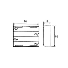 Load image into Gallery viewer, Velleman BH341BS Battery Holder for 4 x AA-Cell with Lead Terminals and Switch