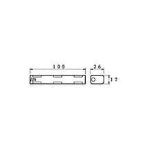 Load image into Gallery viewer, Velleman BH342B Battery Holder for 4 x AA-Cell with Snap Terminals