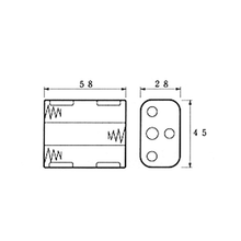 Load image into Gallery viewer, Velleman BH363B Battery Holder for 6 x AA-Cell with Snap Terminals