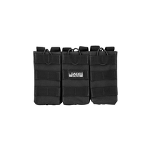 Load image into Gallery viewer, Barska BI12246 Loaded Gear CX-200 Triple Magazine Pouch (Black) By Barska