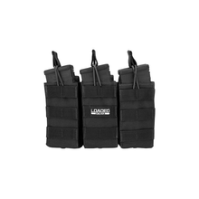 Load image into Gallery viewer, Barska BI12246 Loaded Gear CX-200 Triple Magazine Pouch (Black) By Barska