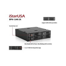 Load image into Gallery viewer, iStarUSA BPN-124K-SA  Trayless 5.25" to 4x 2.5" SATA 6 Gbps HDD SSD Hot-swap Rack