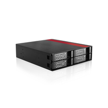 Load image into Gallery viewer, iStarUSA BPU-124DE-SS  5.25" to 4x 2.5" SATA SAS 6 Gbps HDD SSD Hot-swap Rack