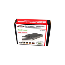 Load image into Gallery viewer, Bytecc BT-M252U3  2.5" Dual-Bay RAID 0/1 SuperSpeed USB 3.0 to Sata External Hard Drive Enclosure