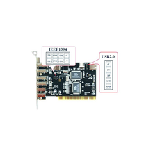 Load image into Gallery viewer, Bytecc BT-PCI-U2FW 4 Ext. + 1 Int. USB 2.0 Ports + 2 Ext. + 1 Int. Firewire 400/1394A Ports PCI Card