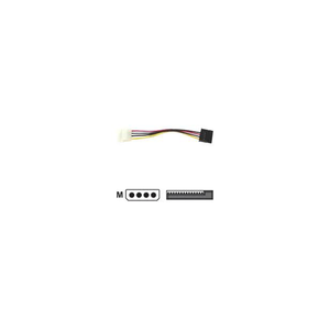 Athena Power CABLE-AD03 Molex 4pin to SATA 7/15pin