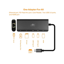 Load image into Gallery viewer, Vantec CB-CU300MDSH USB-C 5-in-1 Multi-Port Adapter