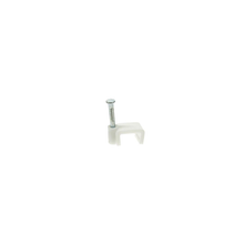 Load image into Gallery viewer, Velleman CFCF4W Cable clip flat, white, 4mm (100pcs/box)