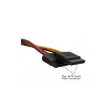 Load image into Gallery viewer, Syba CL-CAB40021 4 Pin Molex Male to Two 15 Pin SATA Power Cable