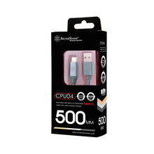 Load image into Gallery viewer, SilverStone CPU04C-500 Reversible USB-A to USB TYPE-C cable