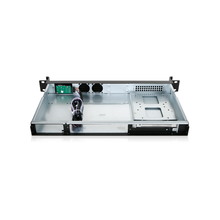 Load image into Gallery viewer, iStarUSA D-118V2-ITX-WB 1U Compact Rackmount mini-ITX Chassis with wood front bezel