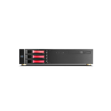 Load image into Gallery viewer, iStarUSA D-230HB-DT-RED 2U Compact 3x 3.5" Bay Hotswap microATX Desktop Chassis
