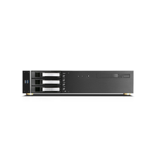 Load image into Gallery viewer, iStarUSA D-230HB-DT-SILVER 2U Compact 3x 3.5" Bay Hotswap microATX Desktop Chassis