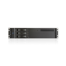 Load image into Gallery viewer, iStarUSA D-230HB-T 2U Compact 3x 3.5" Bay Hotswap microATX Chassis