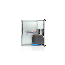 Load image into Gallery viewer, iStarUSA D-230HB-T-BLUE 2U Compact 3x 3.5" Bay Hotswap microATX Chassis