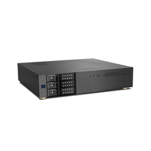 Load image into Gallery viewer, iStarUSA D-230HN-DT 2U Compact 3x 3.5" Bay Trayless Hotswap microATX Desktop Chassis