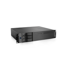 Load image into Gallery viewer, iStarUSA D-230HN-T 2U Compact 3x 3.5" Bay Trayless Hotswap microATX Chassis Black
