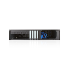 Load image into Gallery viewer, iStarUSA D-260HN-BLUE 2U Compact 6x 3.5" Bay Trayless Hotswap microATX Chassis