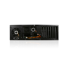 Load image into Gallery viewer, iStarUSA D-300-FS-SILVER 3U Compact Stylish Rackmount Chassis Front-mounted ATX Power Supply