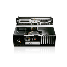 Load image into Gallery viewer, iStarUSA D-300-FS-BLUE 3U Compact Stylish Rackmount Chassis Front-mounted ATX Power Supply
