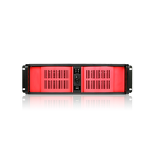 Load image into Gallery viewer, iStarUSA D-300-RED 3U Compact Stylish Rackmount Chassis