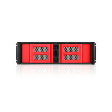 Load image into Gallery viewer, iStarUSA D-300SASE-RD 3U Compact Stylish Aluminum Rackmount Chassis