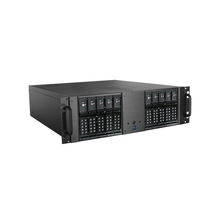 Load image into Gallery viewer, iStarUSA D-3100HN-BLUE 3U Compact 10x 3.5" Bay Trayless Hotswap microATX Chassis